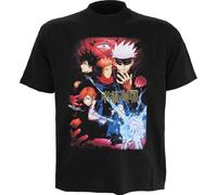 Jujutsu Kaisen Power Homme T-Shirt Manches Courtes Noir S 100% Coton Regular/Coupe Standard