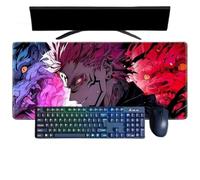 Jujutsu Kaisen Ryomen Sukuna Anime Tapis de Souris XXL, 800x300mm, Tapis de Souris pour Jeux imperméable et 3mm Base en Caoutchouc antidérapant Surface Texturée