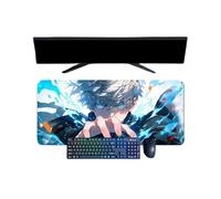 Jujutsu Kaisen Satoru Gojo Tapis de Souris XXL, 800x300mm, Tapis de Souris Clavier Gaming imperméable et 3mm Base en Caoutchouc antidérapant Surface Texturée