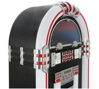 Juke-box Tourne-Disque Retro Steréo Radio FM Bluetooth AUX MP3 USB Rangement CD