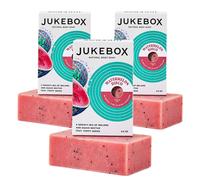 JUKEBOX Soap Pastque Disco Savon naturel en barre pour femmes Processus froid Savon de bain exfoliant lourd Sans ingrdients nocifs Tous les t