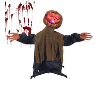 Jukeoiu Animatronic Décorations d'halloween - Décoration de Jardin fantôme | Décoration effrayante et Lumineuse avec Son pour terrasse, pelouse, Porche, Anniversaire, Vacances, Chemin