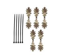 Jukeoiu Bandes Camouflage Feuilles | 5 Bandes Feuilles pour Casque de Chasse Extérieur | Accessoires Extérieur avec 5 Attaches Câbles pour Passionnés | Entraînement Jeux Nature Désert Exercices