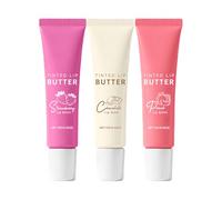 Jukeoiu Baume Pour Lèvres Teinté - Crème 3 Pièces Sans Effet Collant,Baume À Lèvres Au Beurre À Tenue Longue | pour les soins de beauté estivaux, le voyage, les filles, Noël et les anniversaires