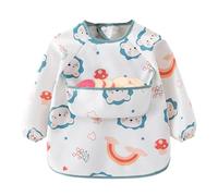 Jukeoiu Bavoir Chemise Bébé - 6-36 Mois Tablier Bébé Imperméable À Manches Douces | Chemise Bavoir À Manches Longues Pour Manger Bambin - Pour Filles Bambins Et
