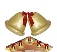 Jukeoiu Boule de Noël Gonflable - Décoration Ballon Gonflable PVC pour Extérieur | 2 Pièces Décoration Festive Saisonnière pour Extérieur Intérieur Jardin Salon Célébrations Hivernales