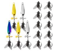 Jukeoiu Leurres De Pêche Leurres Spinner - Spinner pour La Pêche - avec Hooks Résistants pour Rivière Lac et Eau Profonde Casting Pitching Jigging Flipping