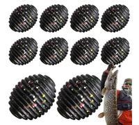 Jukeoiu Lot de 10 leurres flottants réalistes pour la pêche à la perche, la perche, la truite, le poisson-chat, la pêche, le père