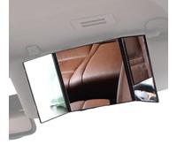 Jukeoiu Miroir pare-soleil de voiture | Miroir de maquillage à trois volets, accessoire automobile pliable, décoration esthétique pour femmes et filles, voyage