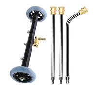 Jukeoiu Nettoyeur De Dessous De Voiture, Balai Hydraulique de Lavage Sous Caisse 40 cm, Pulvérisateur Puissant Pour Camion Atelier Garage Allée, Allée Atelier Extérieur Garage Camion