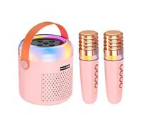 Jukeoiu Petite Machine À Karaoké | Lecteur De Musique Et Boîte À Son Avec Lumières LED - Enceinte De Karaoké Avec | Pour Pratique De Chant, Maison, Voyage, Réunions Familiales, Classe, Anniversaire Et