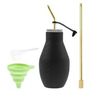 Jukeoiu Pulvérisateur à poudre - 200 ml - Outils télescopiques pour extérieur, tomates, légumes, fleurs d'intérieur, serres, poivrons, fermes, fleurs, vergers, récoltes sur le terrain