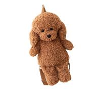 Jukeoiu Sac à dos en peluche Portefeuille mignon en forme de chien