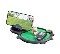 Jukeoiu Tapis de tableau de bord antidérapant - Support de téléphone - Tapis antidérapant avec plateau de numéro de stationnement, gadgets pour clés de voiture, accessoires de navigation automobiles