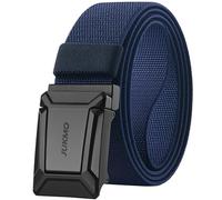 JUKMO Ceinture tactique extensible pour homme, ceinture militaire de travail, rigger, randonnée, 1,5 pouces, en nylon élastique, avec sangle à cliquet et boucle à libération rapide, bleu, Medium-for