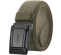 JUKMO Ceinture tactique extensible pour homme, travail militaire, randonnée, 3,8 cm, sangle en nylon élastique à cliquet à dégagement rapide, Coyote, S/30/36W x 45L
