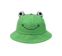JUKOTA 1 chapeau pêche, chapeau de pêche pliable en coton, chapeau de soleil grenouille, chapeau de pêche, chapeau seau, chapeau seau grenouille mignon, chapeau d'été, chapeau de loisirs grenouille