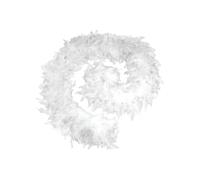 JUKOTA 1 pcs 200cm Boa en plumes Blanc,Boas de déguisement，Boa en plumes Blanc,boas de plumes de déguisement,feather boa, accessoire de costume,Charleston,années 1920,carnaval,fête costumée,Mariage