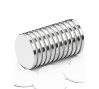 JUKOTA 12 Pièces Aimant Puissant Adhesif, 25 mm x 2 mm Aimants en Néodyme Rond, Mini Aimant Autocollant Puissant Rond, Petit Aimant Rond, pour Maison, école, Bureau