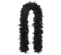 JUKOTA 1pcs 200cm noir en plumes Blanc,noir de déguisement,noir en plumes Blanc,boas de plumes de déguisement,feather boa, accessoire de costume,Charleston,années 1920,carnaval, fête costumée,Mariage