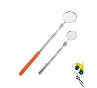 JUKOTA 2PCS Miroirs Télescopiques, Miroirs D'inspection Réglables, Miroir D'inspection, Miroir D'inspection Rotatif à 360 Degrés, Poignée Antidérapante, Pour Réparation Auto,miroir orientable