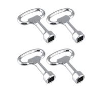 JUKOTA 4 Pcs 8MM Clé Purge Radiateur,Cle Purgeur Radiateur,Cle Radiateur Purgeclef Purge Radiateur,Clef Purge Radiateur,Clé Universelle,pour Les Groupes Électrogènes,Ascenseurs,Les Autobus Urbains