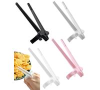 JUKOTA 4 Pièces Baguettes de Doigt, Distributeur de Snacks, Baguettes de Doigt, Snack Clip, Bâtons Auxiliaires Paresseux, Pince à Chips à Collation en Plastique Gamer(Multicolore)