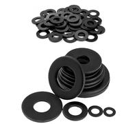 JUKOTA M10x30 mm Rondelle Plastique 50 Pièces Rondelles Nylon Plates Isolation Rondelle Nylon Noir Entretoise Plastique pour Gonds de Porte Sièges de Palier des Engrenages Connecteurs de Meubles