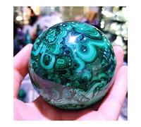 JUKUCKV Gemme Malachite Cristal Quartz Sphère Naturelle Cadeau Femme Chakras Décor Symboles Amour Boule Bijoux Indie Collectibles Soutien spirituel (Taille : 430-530g un)