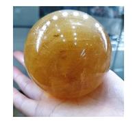 JUKUCKV Quartz Calcite Orange Naturelle Grande et Petite Taille Boule Islandaise Spar Cristal Sphère Décoration de la Maison Chakras Gem Rocks Collecter un soutien spirituel (Taille : 0,8 à 1,0 kg un)