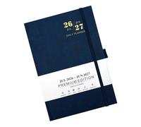 Jul.2026-Jun.2027 Carnet de notes en polyuréthane pour planification quotidienne, fermeture élastique, planificateur de voyage