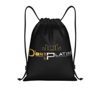 Jul Gold and Platinum Rapper Cordon Sac À Dos Sports Gym Sac À Dos Résistant À L’Eau String Bag pour Le Yoga