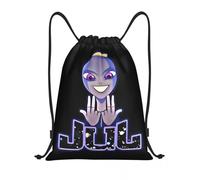 Jul Gold and Platinum Rapper Drawstring Backpack Sports Gym Bag String Sackpack pour la Course à Pied