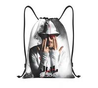 Jul Gold and Platinum Rapper Drawstring Backpack Sports Gym Sackpack String Bags pour la randonnée