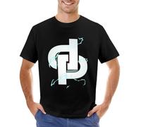 jul jul DB T-Shirt Korean Fashion Men's t Shirts Black XL