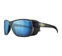 Lunettes Julbo Camino M Ocean Master noir translucide avec verres miroir Spectron HD 4 Polarisé bleu