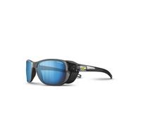 Lunettes Julbo Camino Ocean Master noir translucide avec verres miroir Spectron HD 4 Polarized bleu