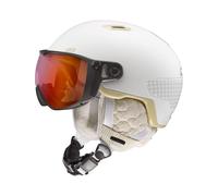 Julbo - Casque de ski avec visière - Globe Evo Mips Reactiv 0-4 HC White pour Femme - Taille 54-58 cm - Blanc Blanc 54-58 cm