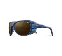 Lunettes Julbo Explorer 2.0 bleues avec verres photochromiques à reflets marron clair