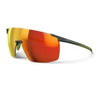 Julbo - Faster Reactiv LA S1-3 - Lunettes vélo - L - green army / yellow / multilayer red