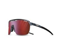 Julbo Lunettes de soleil Frequency – Photochromiques Reactiv Cat.0-3 HC Doré / Bleu translucide/Noir