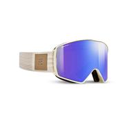 Julbo - Launcher Reactiv 1-3 - Masque ski Beige - Reactiv Glare Control 1-3 Flash Bleu