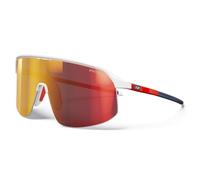 Julbo Lunettes de soleil - DENSITY - Hommes - Blanc/Orange Fluo/Bleu - Catégorie 3