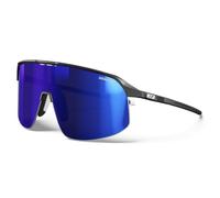 Lunettes Julbo Density noir mat avec verres REACTIV Photochromic Performance 1-3 High Contrast bleu