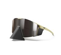Julbo Lunettes de soleil EDGE COVER Mixte pour l'alpinisme, le ski de randonnée Marron Clair/Marron Foncé Catégorie 4