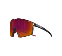 Lunettes Julbo Edge noir mat avec verres à effet miroir Spectron 3 rouge