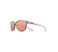 Lunettes Julbo Idol gris translucide avec verre miroir Spectron 3 rose enfant