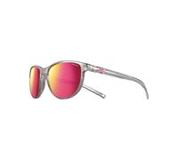 Lunettes Julbo Idol gris translucide brillant rose avec verres Spectron 3 rouge enfant