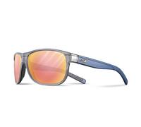 Julbo Lunettes de soleil - RENEGADE M - Hommes - Gris Translucide Brillant/Bleu - Photochromique 1 <> 3