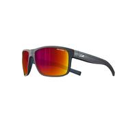 Julbo Renegade Lunettes de Soleil, Noir Mat/Bleu, Taille Unique Mixte